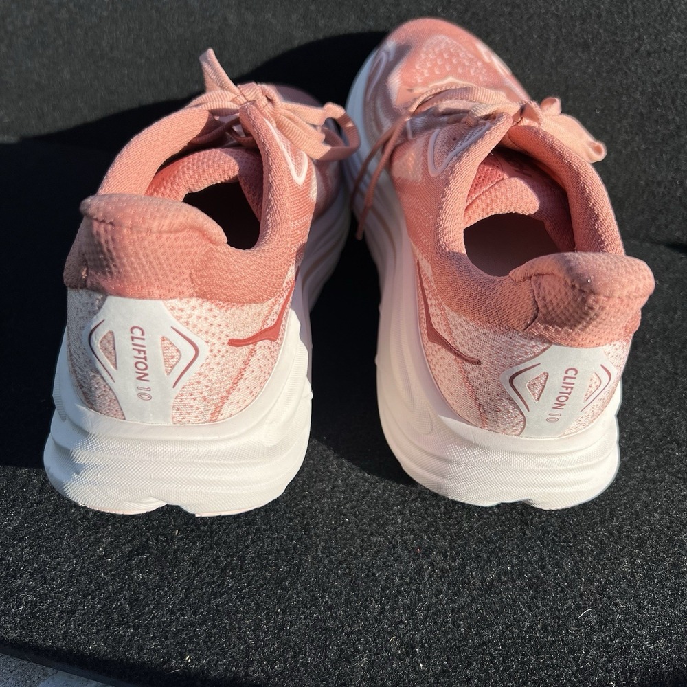 Hoka Clifton 10 Pink Women's Size 10B Gym Walking Cushioned Running Shoes - Picture 4 of 8